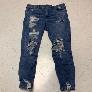 American Eagle Super Stretch Ripped Jeans